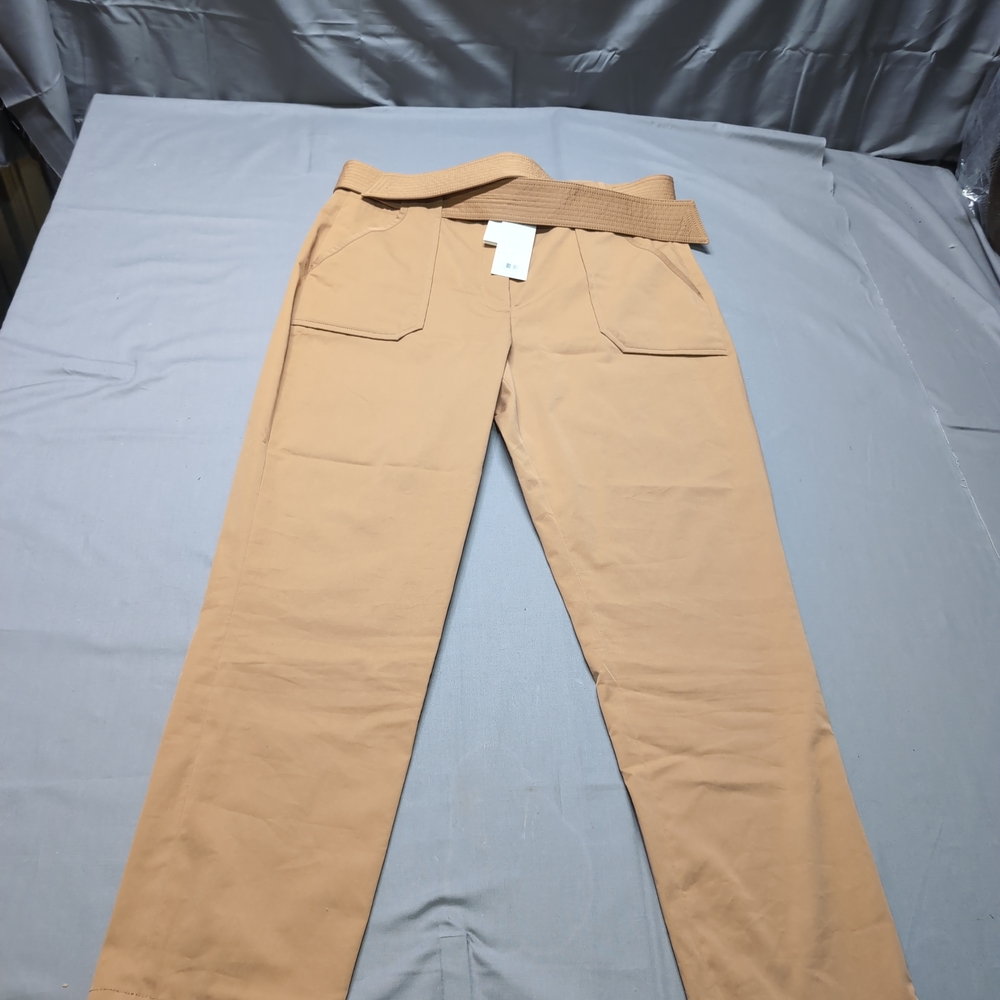 Veronica Beard Womens Camel Tan Straight Leg Casual Pants Mahary Size‎ 10 NWT